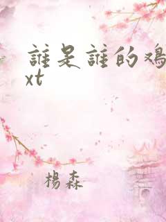 谁是谁的鸡肋txt