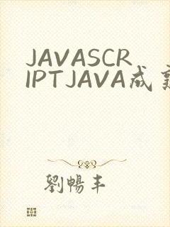 JAVASCRIPTJAVA成熟亲子