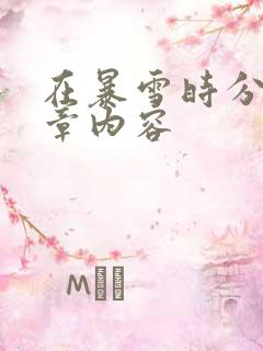 在暴雪时分54章内容