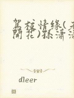 驾校情缘(老树开花)孙潇潇笔趣阁