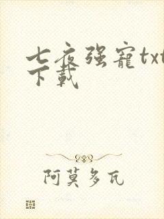 七夜强宠txt下载