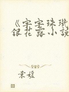 《字字珠玑》金银花露小说