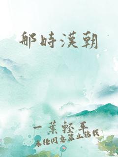 那时汉朝