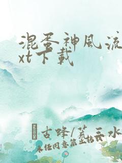 混蛋神风流史txt下载