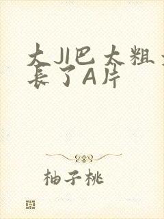 大JI巴太粗太长了A片