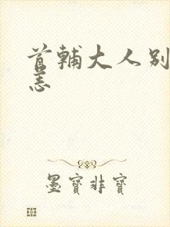 首辅大人别来无恙