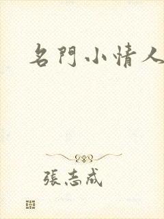 名门小情人