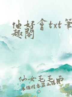 他好会txt笔趣阁