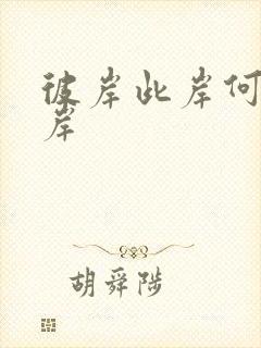 彼岸此岸何处是岸