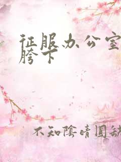 征服办公室杨丽胯下