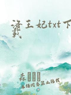 洛王妃txt下载