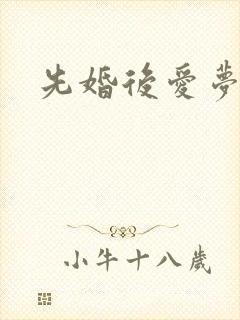 先婚后爱梦筱二