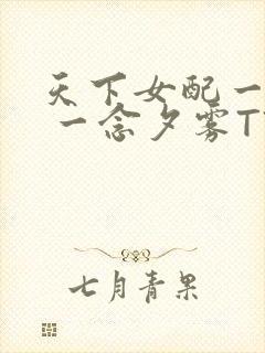 天下女配一般湿 一念夕雾TXT