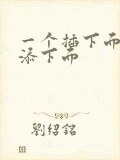 一个插下面一个添下面