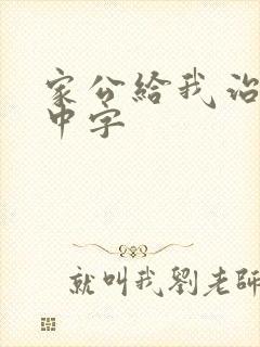 家公给我治疗5中字