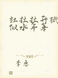 杜拉拉升职记之似水年华