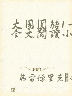 大团圆结1一6全文阅读小说