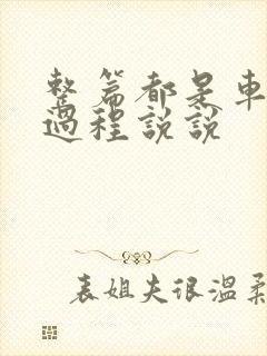 整篇都是车的肉过程说说