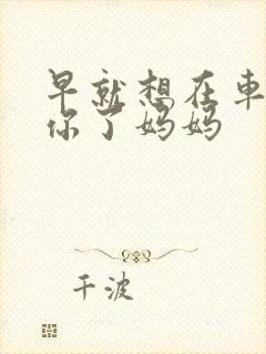 早就想在车里要你了妈妈