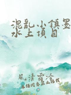 混乱小镇墨池砚水上项目