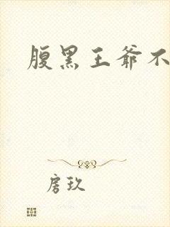 腹黑王爷不良妻