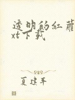 透明的红萝卜txt下载