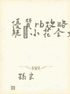优质rb攻略系统寀小花全文免费阅读