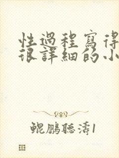 性过程写得很黄很详细的小说