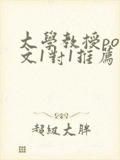 大学教授pop文1对1推荐