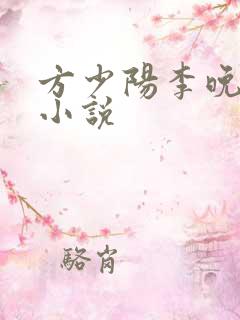 方少阳李晚晴的小说