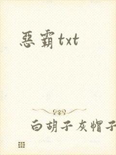 恶霸txt