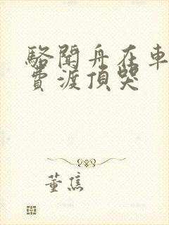 骆闻舟在车里把费渡顶哭