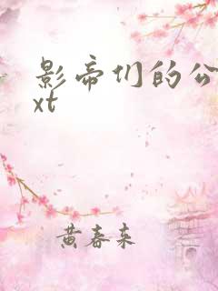 影帝们的公寓txt