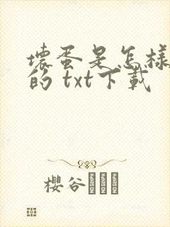 坏蛋是怎样炼成的 txt下载