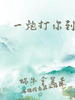 一炮打你到天亮