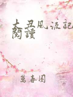 大丑风流记在线阅读