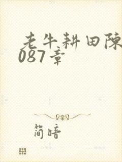 老牛耕田陈雪1087章
