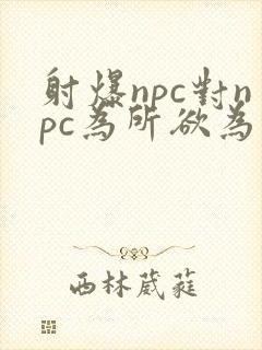 射爆npc对npc为所欲为的世界