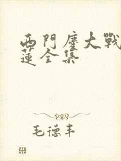 西门庆大战潘金莲全集