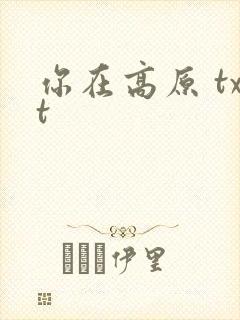 你在高原 txt