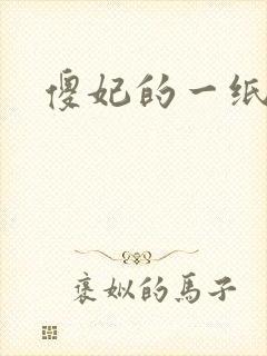 傻妃的一纸休书