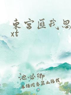 东宫匪我思存txt