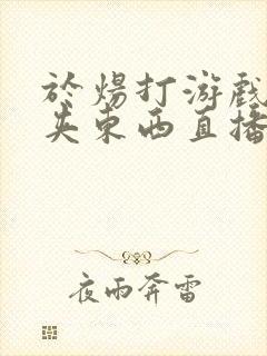 于炀打游戏下面夹东西直播