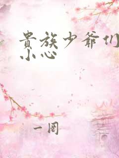 贵族少爷们 请小心