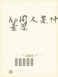 hp同人是什么意思