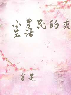 小农民的爽歪歪生活