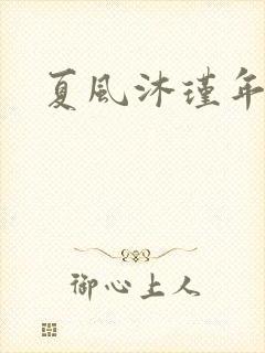 夏风沐瑾年