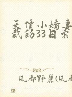 天价小娇妻,总裁的33日索情全文免费