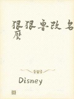 狠狠鲁改名是什么