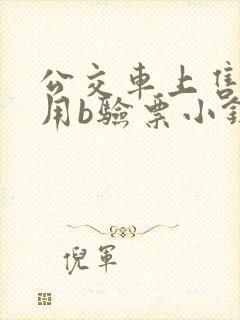 公交车上售票员用b验票小镇